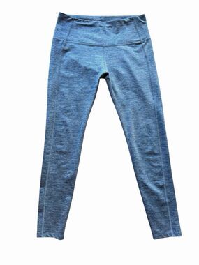 Layer 8 Women's M Blue COMPRESSION Workout Tight Leggings Honeycomb Pattern